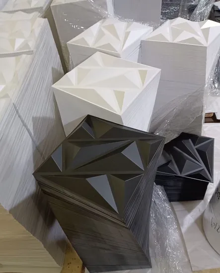 Китайская оптовая продажа внутренних 3D панелей из ПВХ для облицовки стен, современные декоративные стеновые панели 50 см*50 см, дизайн, Фошань
