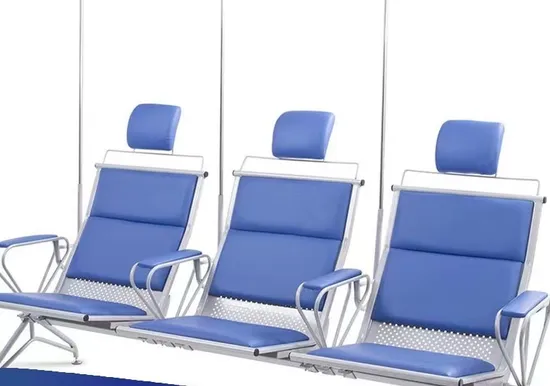 Водонепроницаемое антибактериальное больничное кресло для инфузий из медицинской кожи и ткани