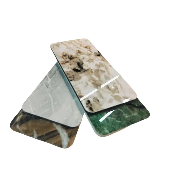 Высокоглянцевая ПЭТГ мраморная бамбуково-угольная стеновая панель для внутренней отделки дома